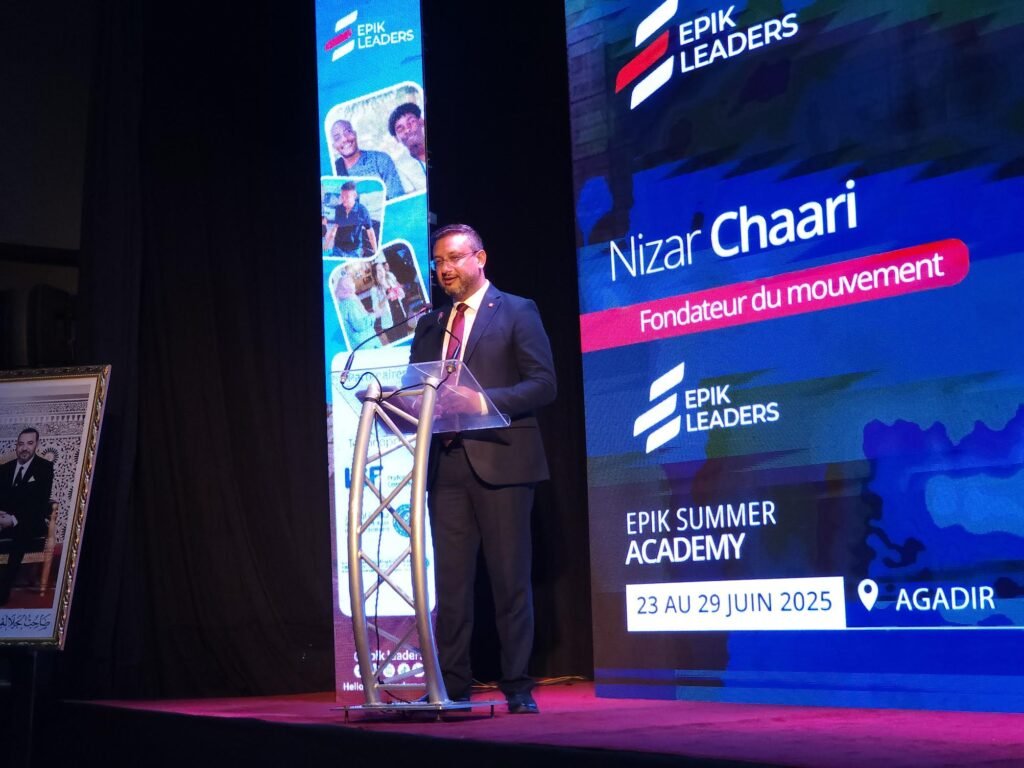 Dr Nizar Chaari at the opening of the Epik Leader Morocco summer academy